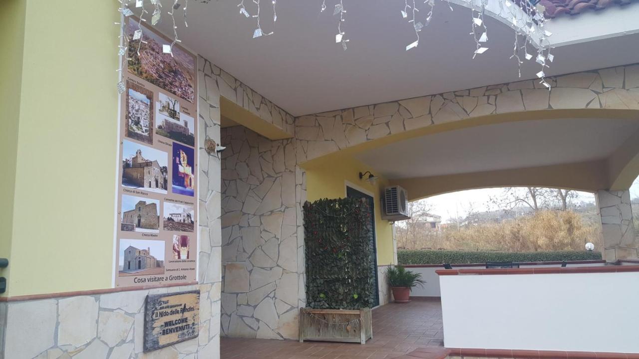 Il Nido Delle Rondini Panzió Grottole Kültér fotó