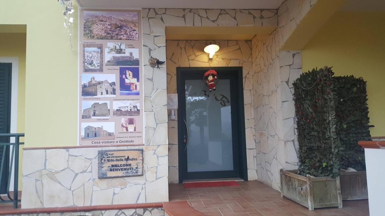 Il Nido Delle Rondini Panzió Grottole Kültér fotó